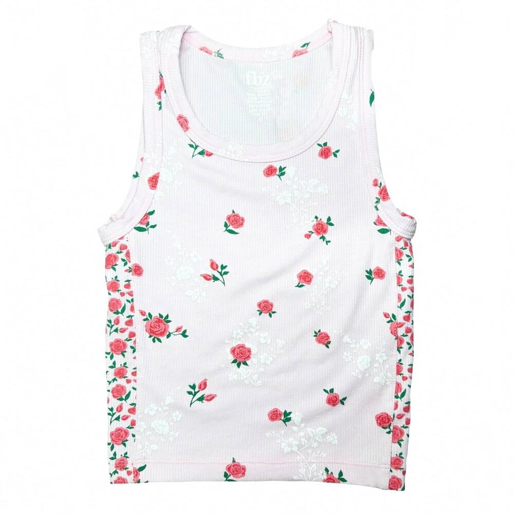 NEW FLOWERS BY ZOE kids' flower tank in pink/ red